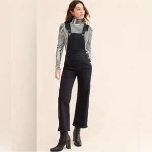 Free people Seventy and Mochi Women's Black Denim Overalls